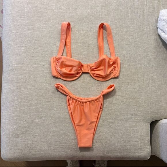 Belle the Label XL/L Bikini Set Oracle Top Bare Bottom Free People Camelia NEW - Picture 8 of 14